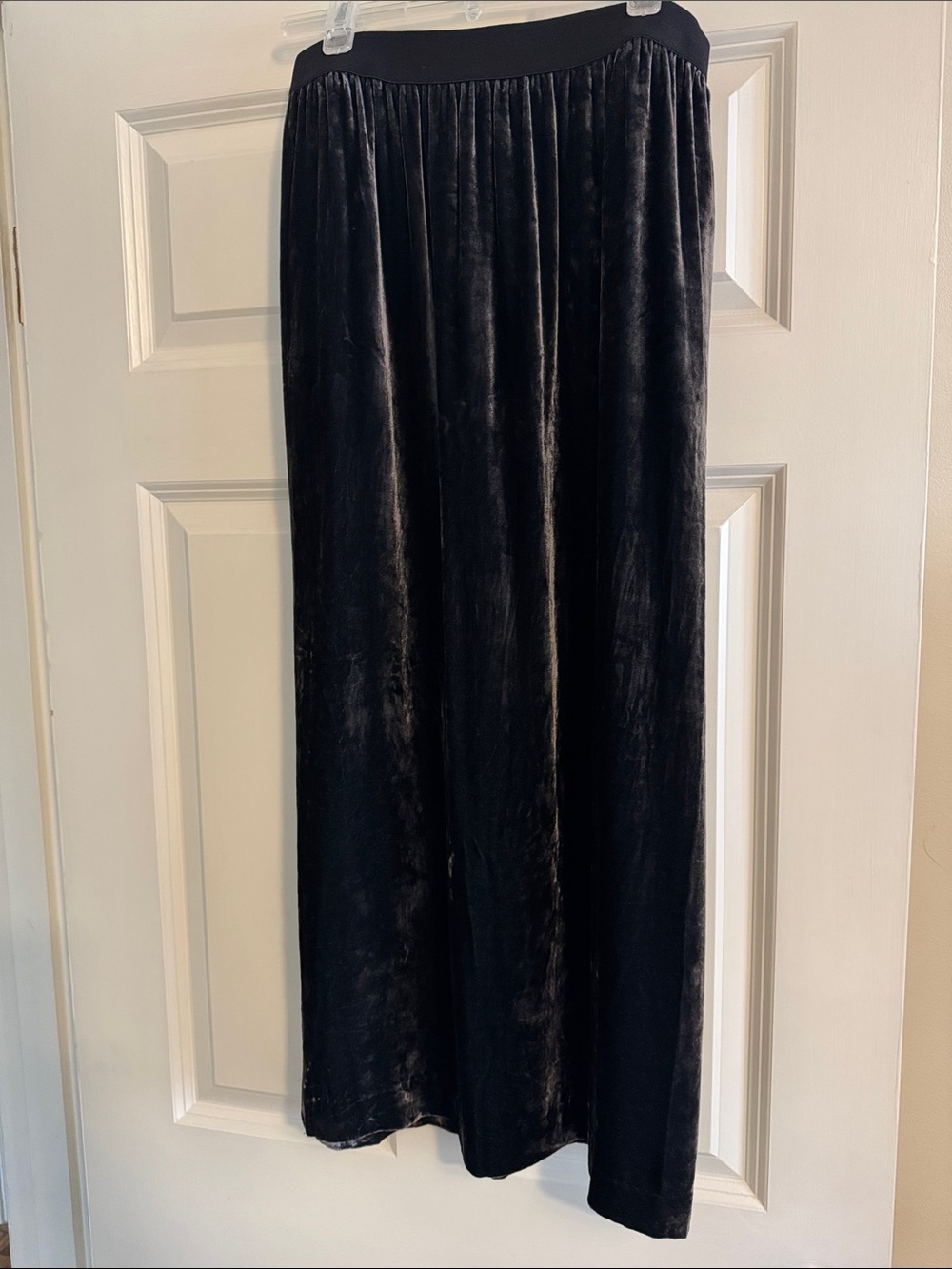 Margaret O'Leary Black Velvet Maxi Skirt